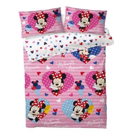 Minnie Mouse Love Hearts Reversible Double Bedding Set £29.99